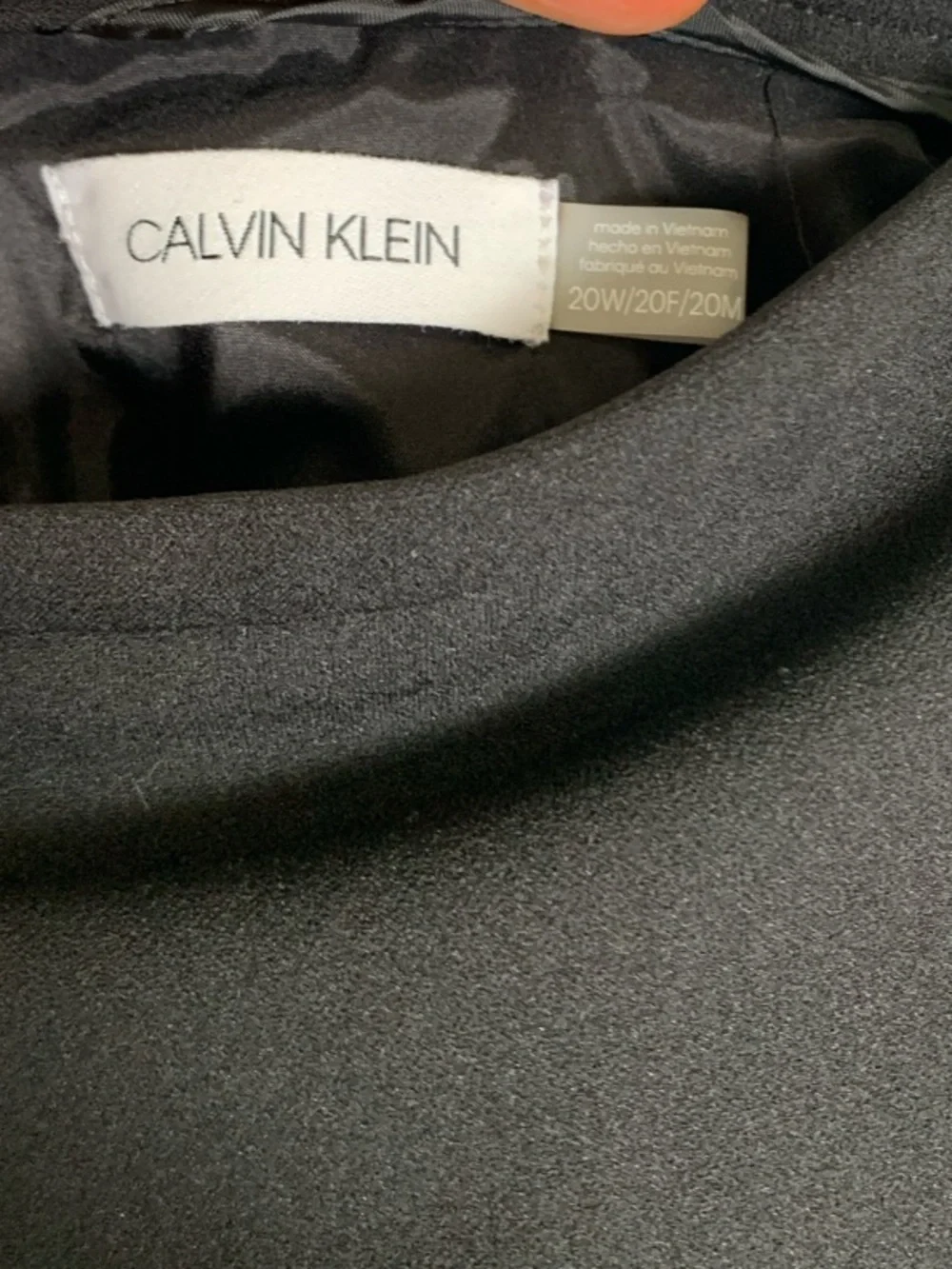 Calvin Klein Black Classic Pencil Skirt